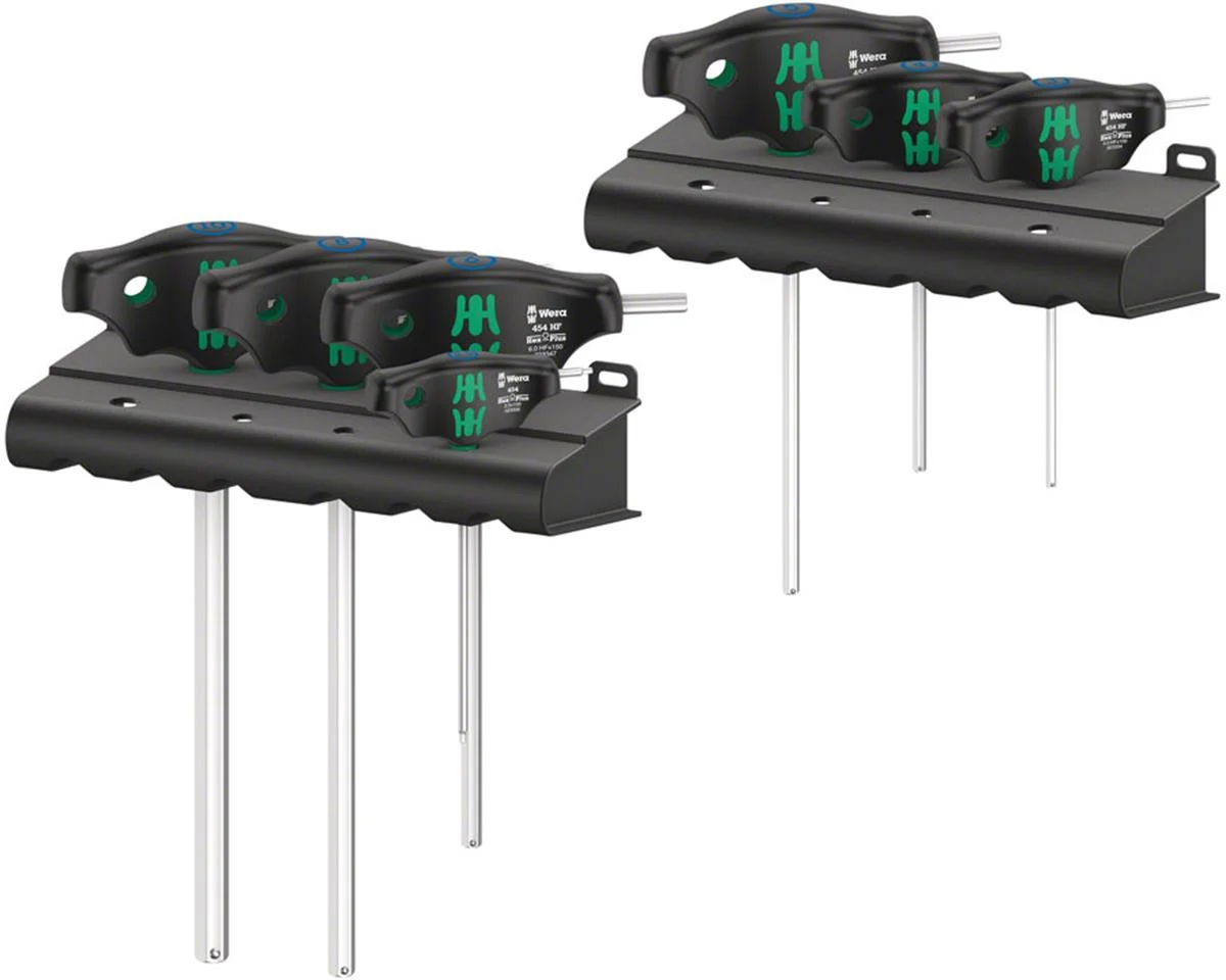 Wera 454/7 HF Set 1 Hex Screwdriver T-Handle Set (Metric) (7 Piece)